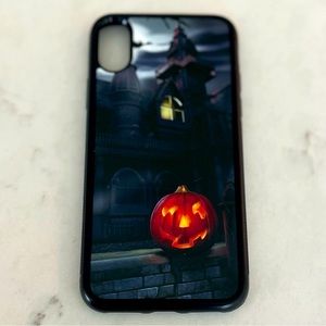 Halloween w/Spooky House & Pumpkin Hardshell Case - iPhone X
